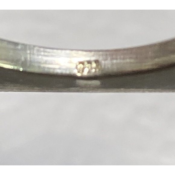 Vintage Mid Century Modern Stack Ring Geometric Modernist Size 6 - Picture 8 of 8